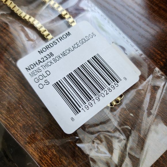 Area Star Men's 14K Gold Plated over Brass Box Chain Necklace Sustainable  New - Picture 7 of 8